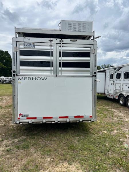Used 2024 Merhow Trailers 8' wide 15' lq w/ outside kitchen midtack and gen Stock / Stock Combo Trailer