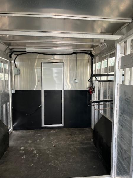 Used 2024 Merhow Trailers 8' wide 15' lq w/ outside kitchen midtack and gen Stock / Stock Combo Trailer