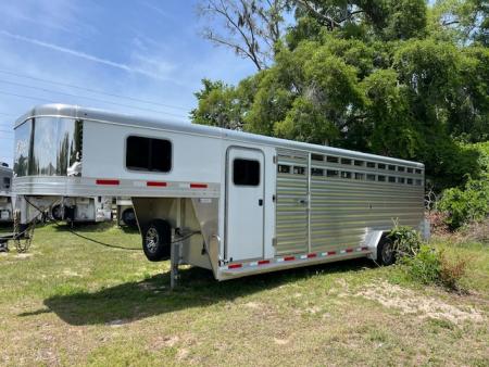 Used 2023 Exiss Trailers 24' stock with dressing room Stock / Stock Combo Trailer