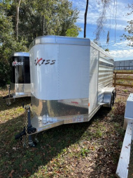 New 2025 EXISS TRAILERS Exhibitor mini model 615 w/ pens Stock / Stock Combo Trailer
