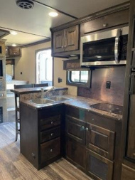 New 2024 Merhow Trailers 8' wide 3 horse w/ 18' living quarters superslide dual aisle Horse Trailer