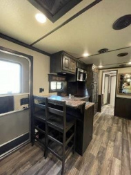 New 2024 Merhow Trailers 8' wide 3 horse w/ 18' living quarters superslide dual aisle Horse Trailer