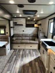 New 2025 Merhow Trailers 8' wide 4 horse w/16' Farmhouse living quarters Horse Trailer5