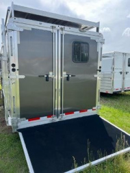 New 2025 Merhow Trailers 8' wide 4 horse w/16' Farmhouse living quarters Horse Trailer5
