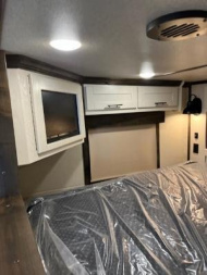 New 2025 Merhow Trailers 8' wide 4 horse w/16' Farmhouse living quarters Horse Trailer5