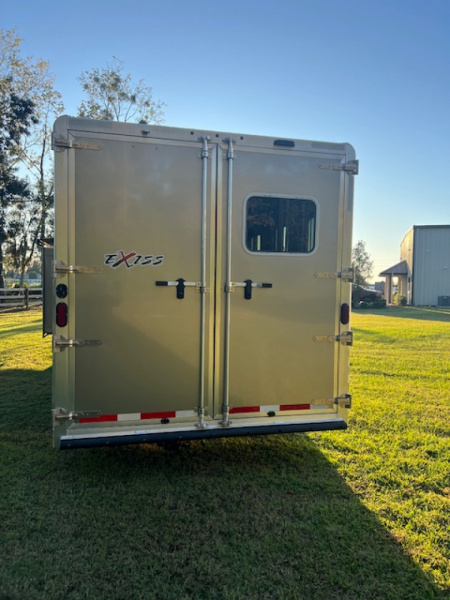 New 2025 Exiss Trailers 8' wide 3 horse w/ 14' living quarters Horse Trailer