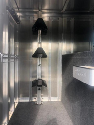 New 2024 Exiss Trailers 4 horse head to head with dressing room Horse Trailer