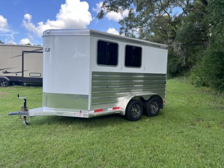 New 2026 Exiss Trailers 2 horse model XT bumper pull with dressing room Horse Trailer