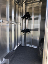 New 2025 EXISS TRAILERS 2 horse slant XT with dressing room Horse Trailer