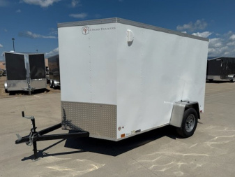 New 2025 CROSS TRAILERS 6' x 10'+24 Enclosed Cargo Trailer W/Rear Ramp, Beta Series