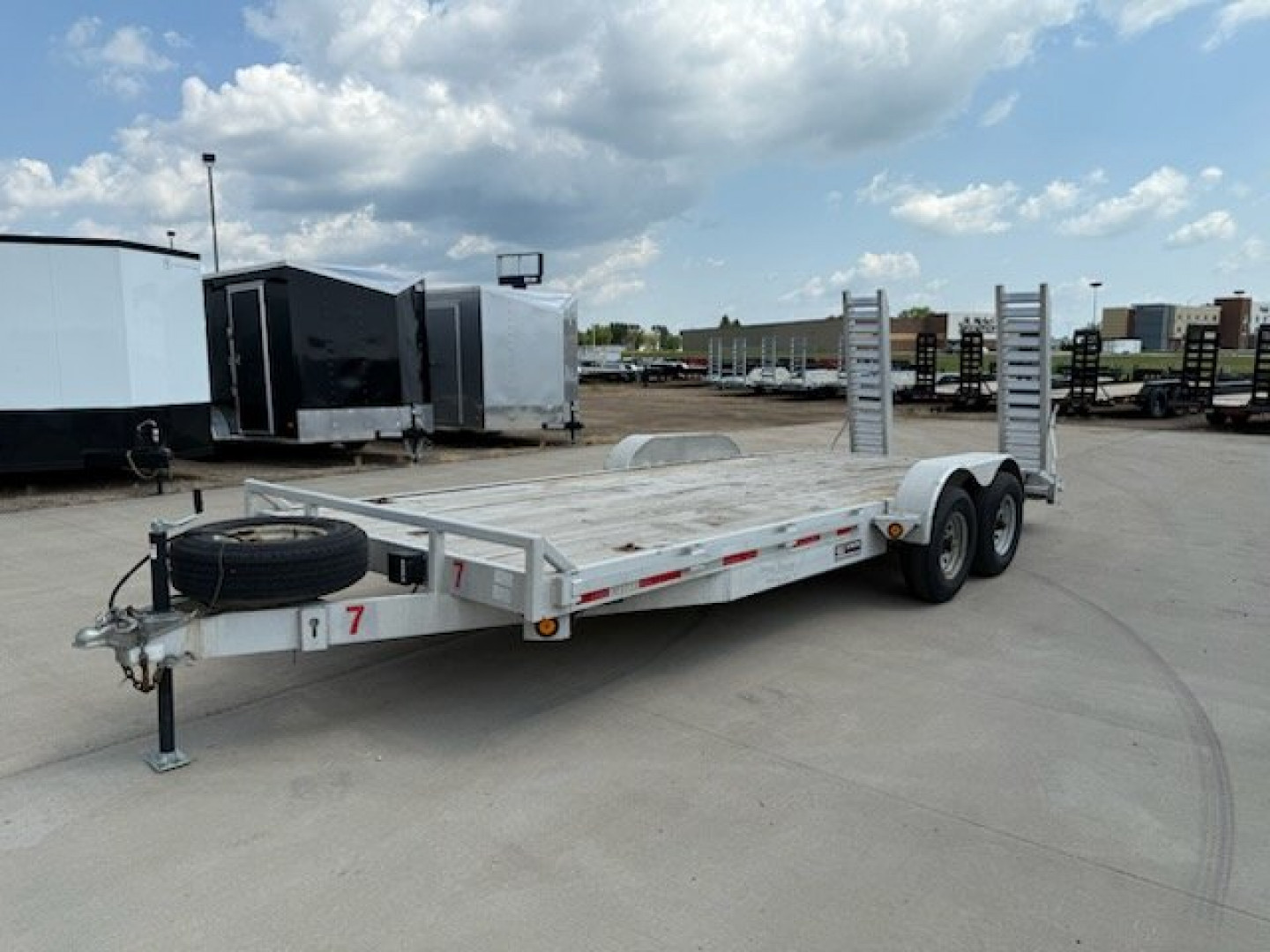 Used 2019 Quality Trailers 8320ALH10K Flatbed Trailer/Car Hauler