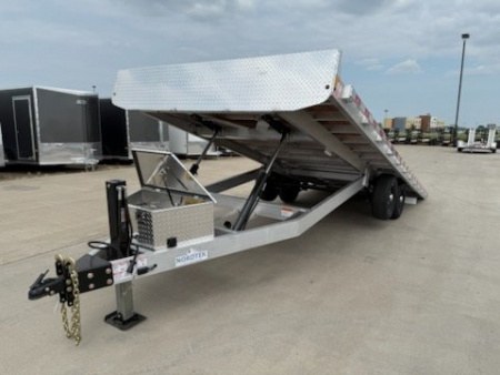 New 2026 NORDTEK ALUMINUM 102X22-10K DECK OVER HYD.TILT Trailer/ Equipment Trailer