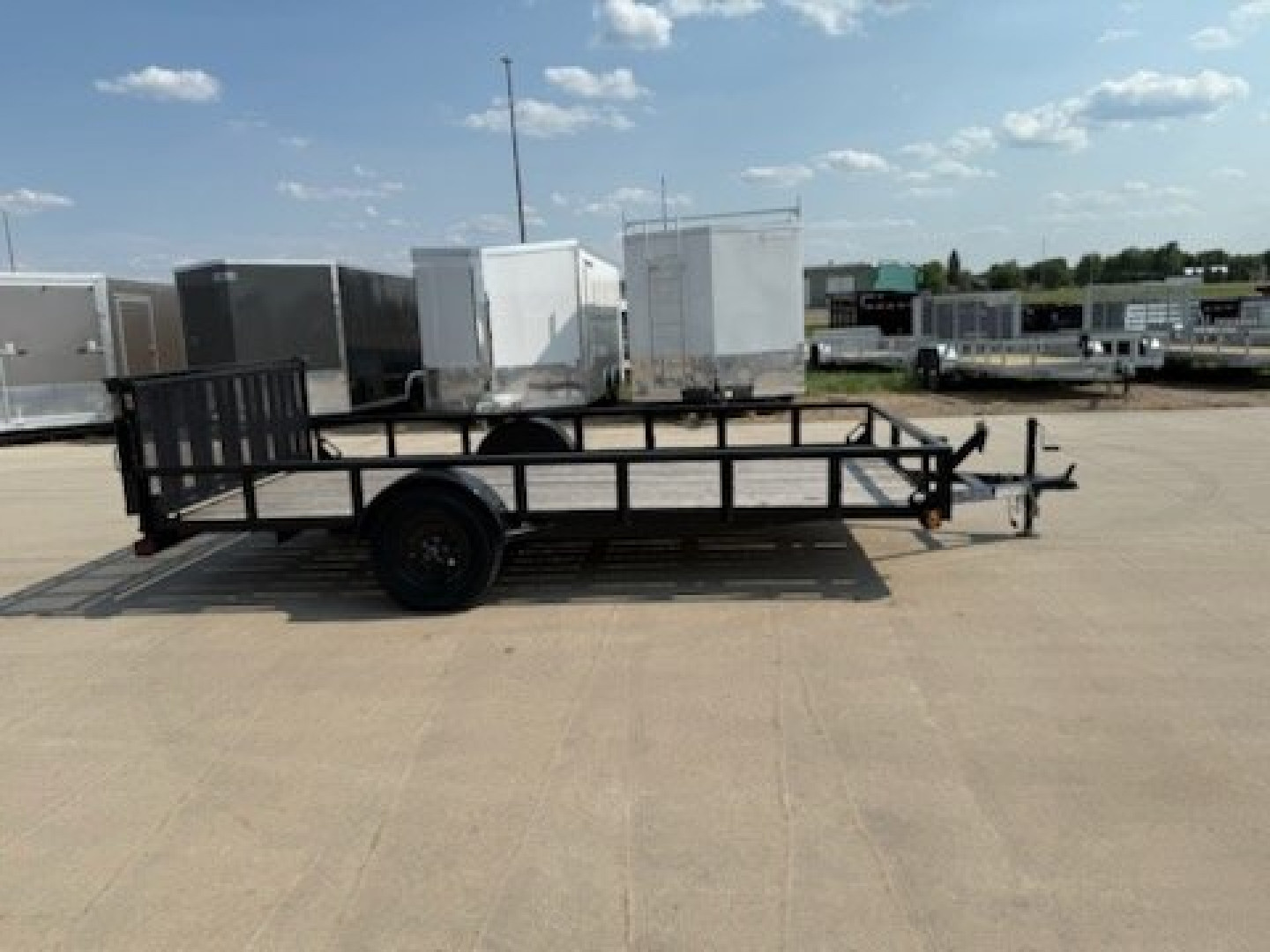 Used 2024 LOAD TRAIL 83" X 14' SINGLE AXLE (2" X 3" ANGLE FRAME)