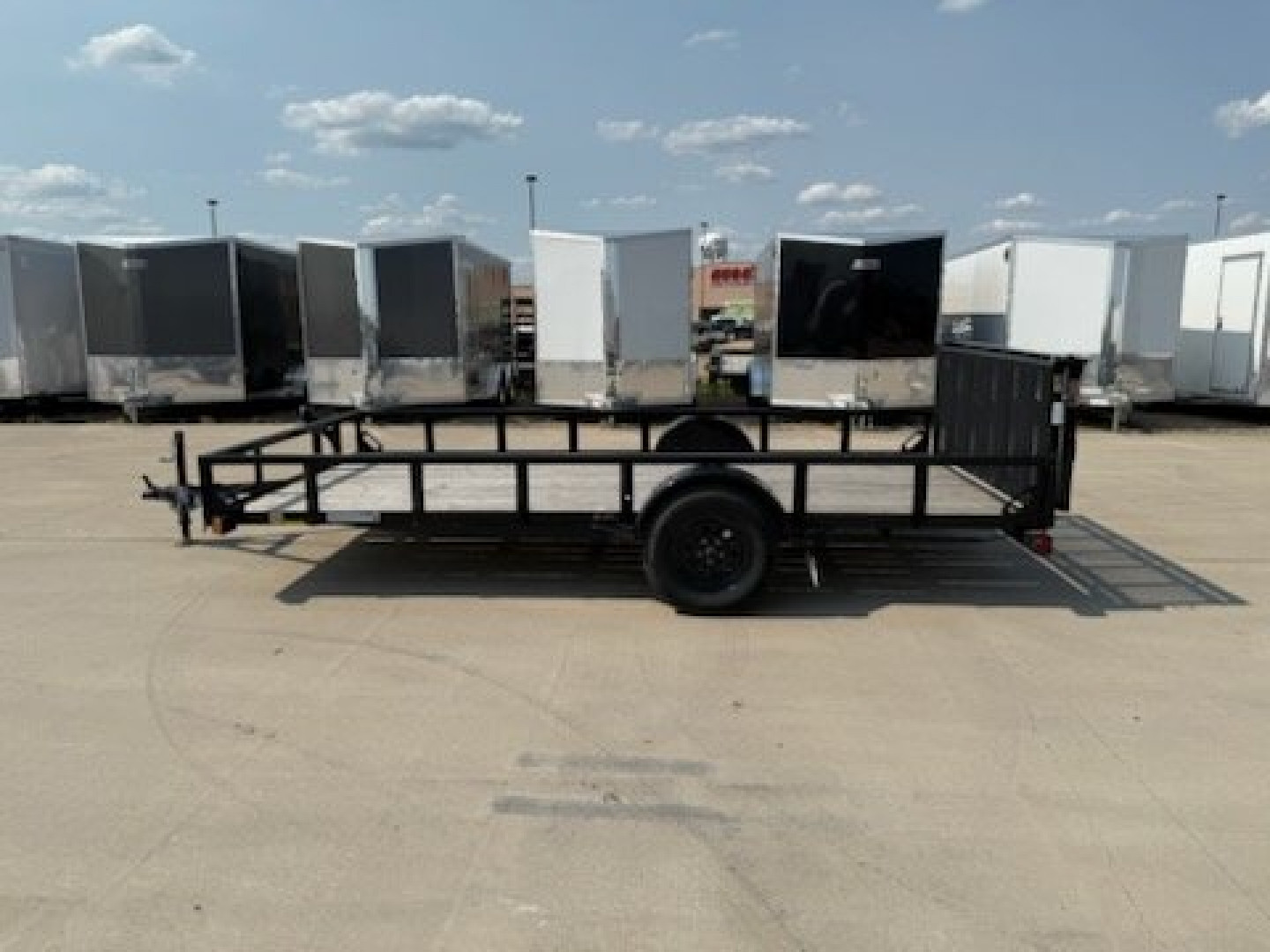 Used 2024 LOAD TRAIL 83" X 14' SINGLE AXLE (2" X 3" ANGLE FRAME)