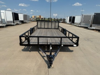 Used 2024 LOAD TRAIL 83" X 14' SINGLE AXLE (2" X 3" ANGLE FRAME)