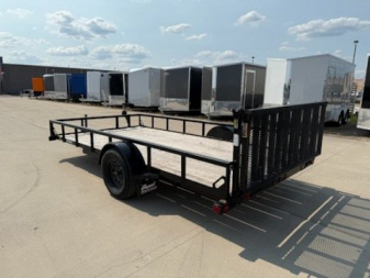 Used 2024 LOAD TRAIL 83" X 14' SINGLE AXLE (2" X 3" ANGLE FRAME)