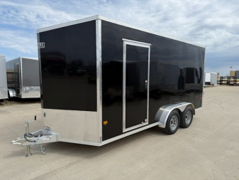 New 2025 EZ HAULER 7.4'X16'+24  UTV ALUMINUM Cargo/Enclosed