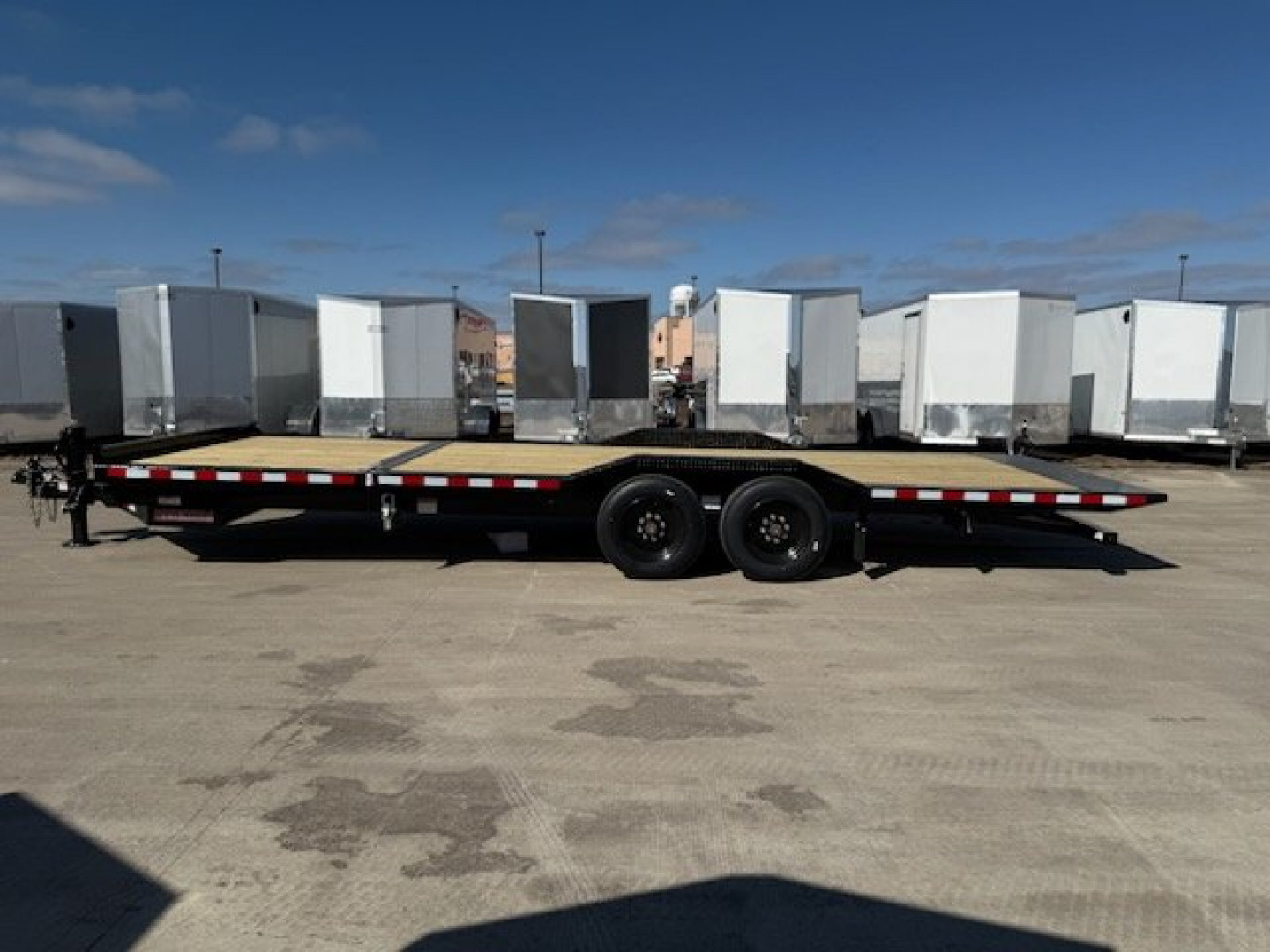 New 2025 Midsota TBWB-24' Split Tilt Trailer 18'+6' Equipment Trailer