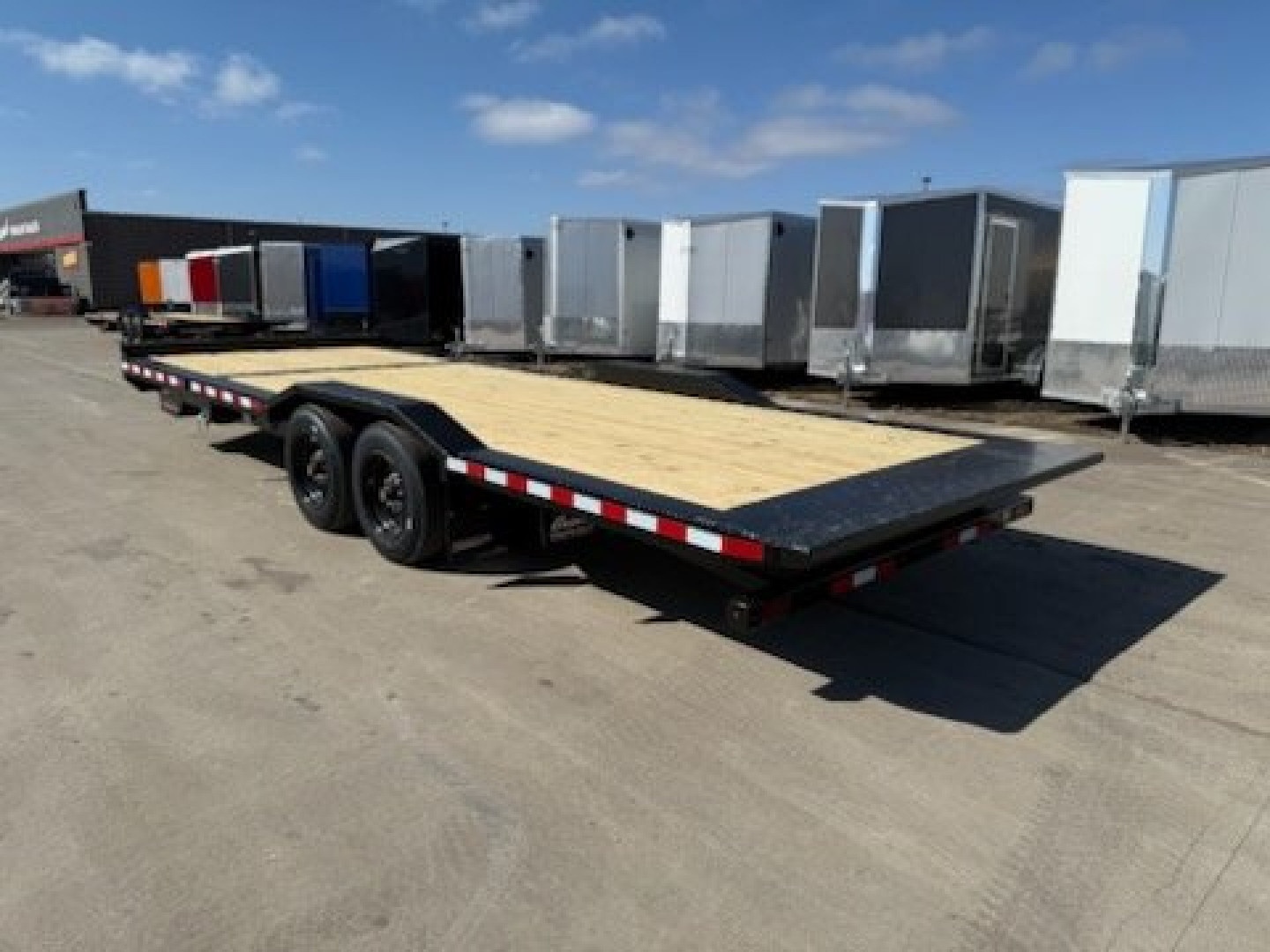 New 2025 Midsota TBWB-8.5' X 24' Split Tilt Trailer 18'+6' Equipment Trailer