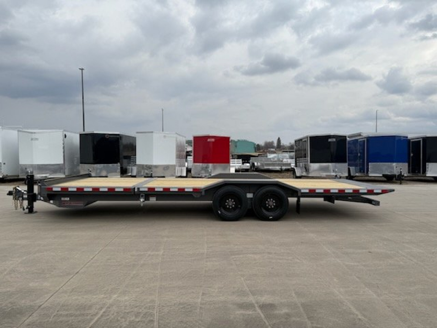 New 2025 Midsota TBWB-24' Split Tilt Trailer 18'+6'