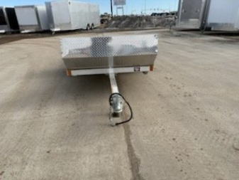 Used 2023 Mission Aluminum 52"X10' Open Tilt Snow Trailer