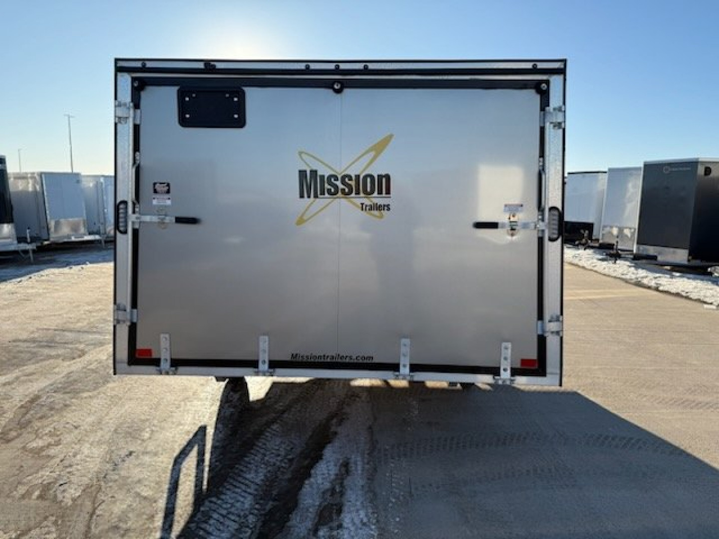 Used 2023 Mission MFS 101x12 Crossover Enclosed Snowmobile Trailer