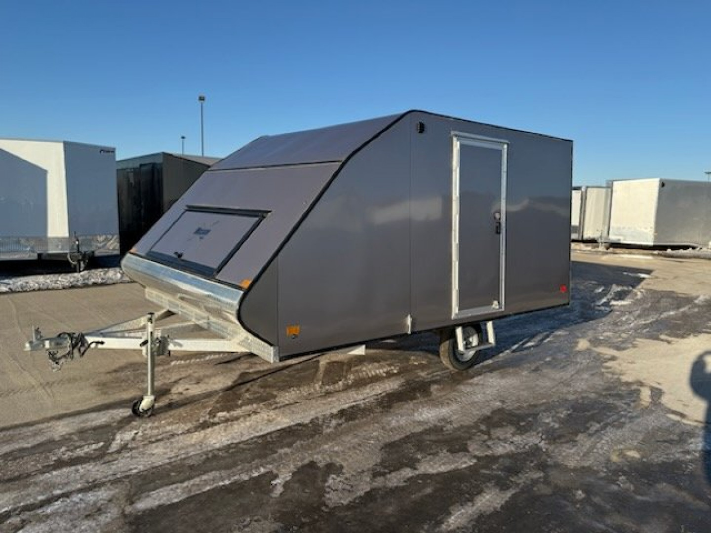 Used 2023 Mission MFS 101x12 Crossover Enclosed Snowmobile Trailer
