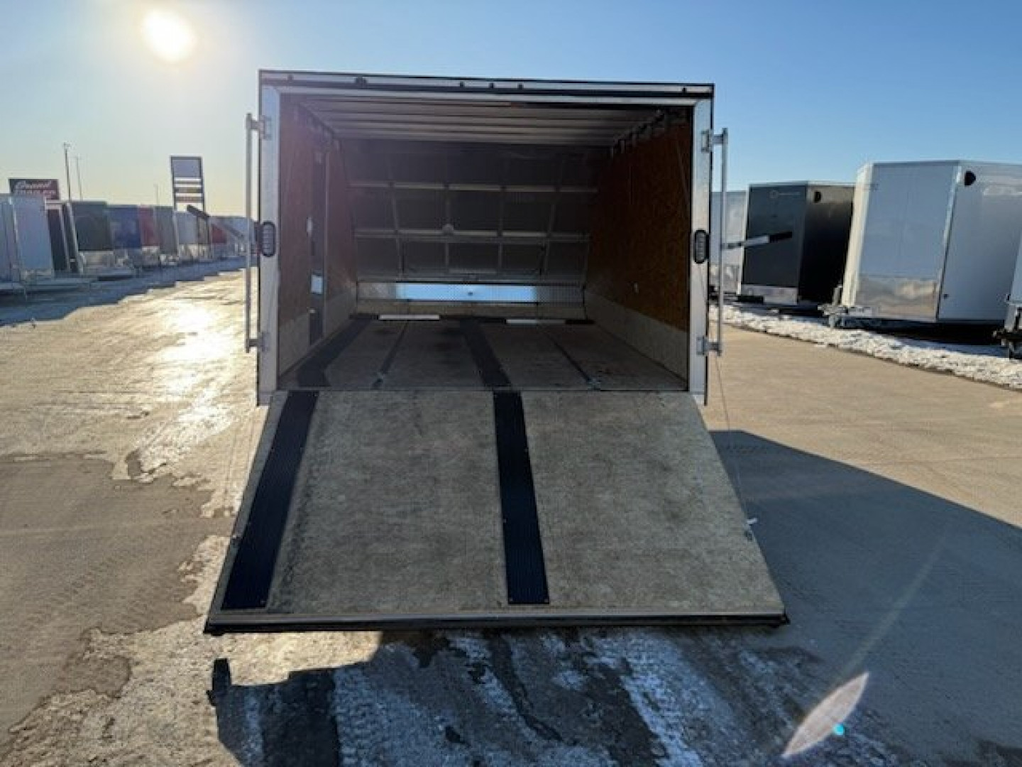 Used 2023 Mission MFS 101x12 Crossover Enclosed Snowmobile Trailer