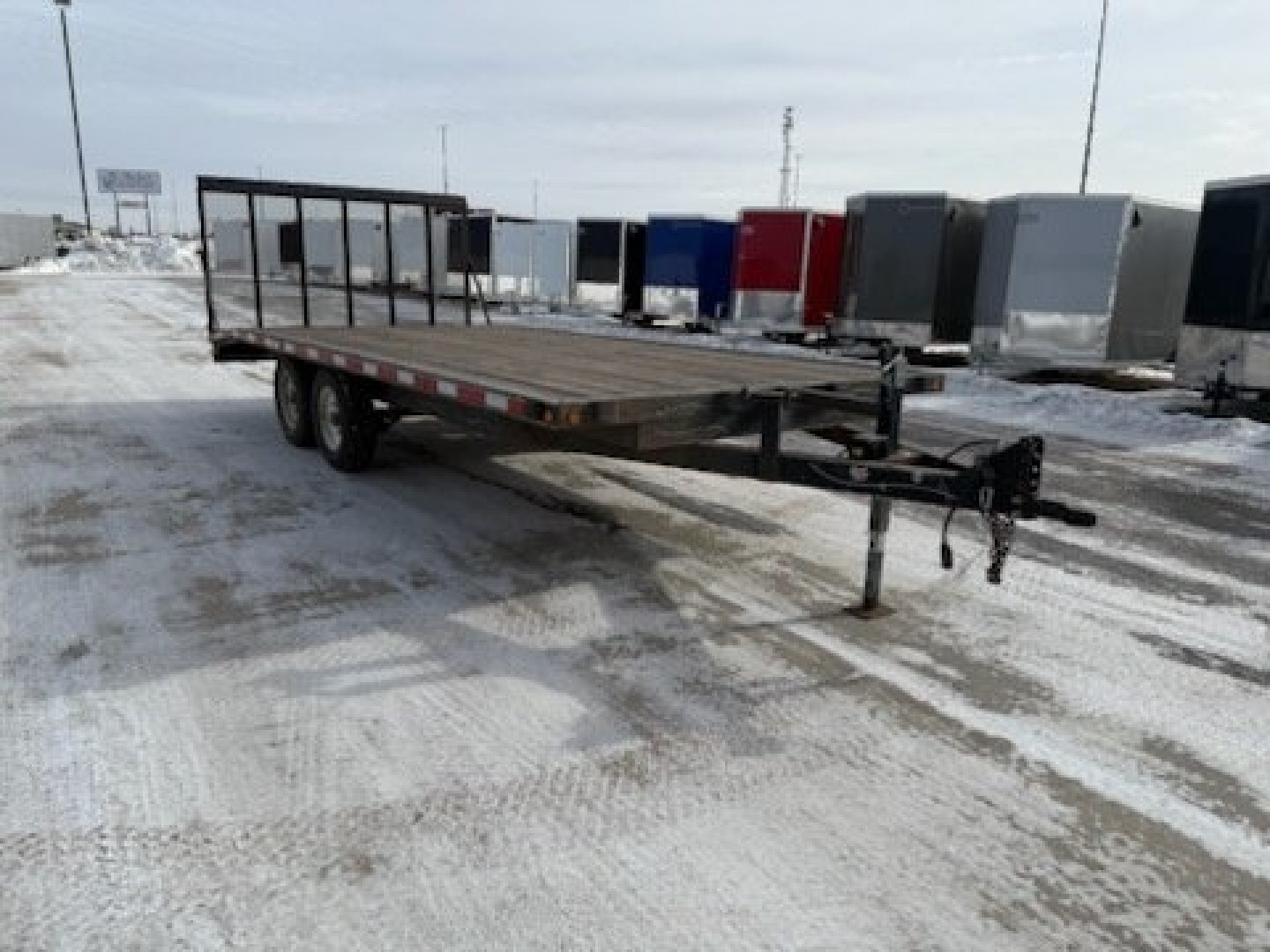 Used 2006 ABU 102X18 DECKOVER Flatbed Trailer