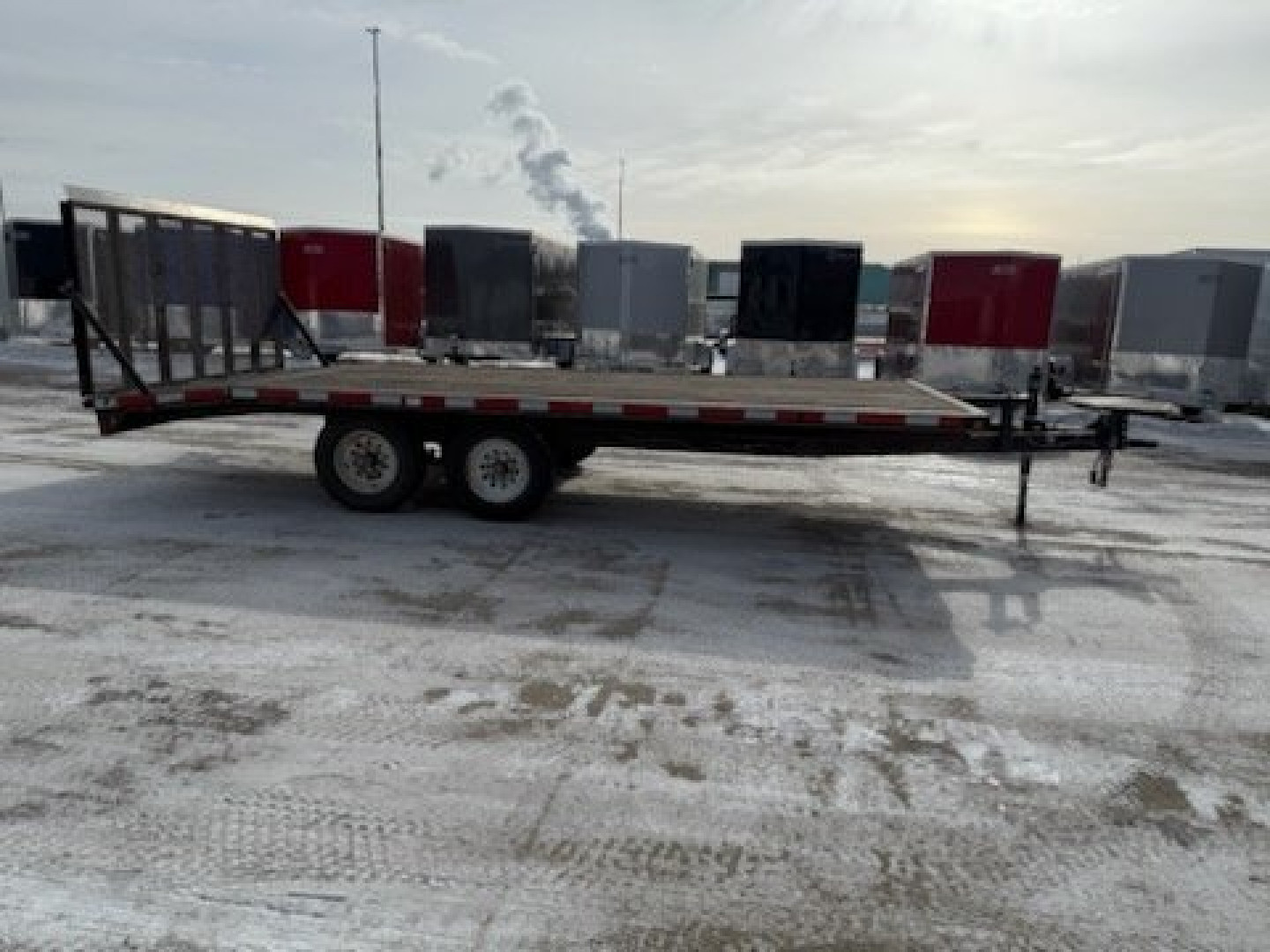 Used 2006 ABU 102X18 DECKOVER Flatbed Trailer