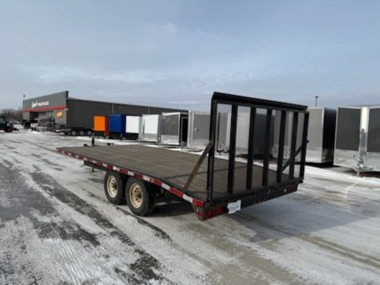 Used 2006 ABU 102X18 DECKOVER Flatbed Trailer