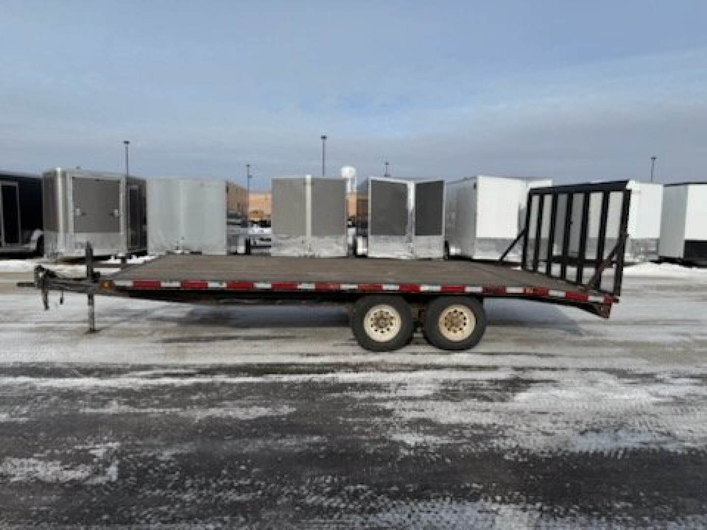 Used 2006 ABU 102X18 DECKOVER Flatbed Trailer