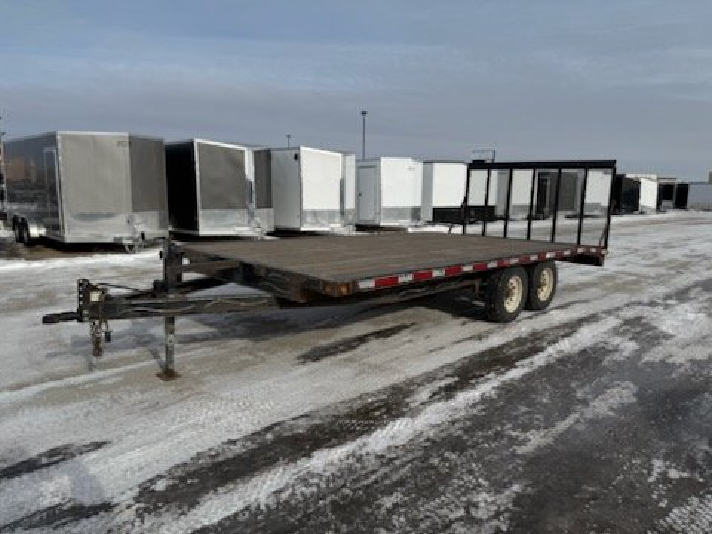 Used 2006 ABU 102X18 DECKOVER Flatbed Trailer