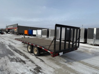 Used 2006 ABU 102X18 DECKOVER Flatbed Trailer