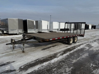 Used 2006 ABU 102X18 DECKOVER Flatbed Trailer