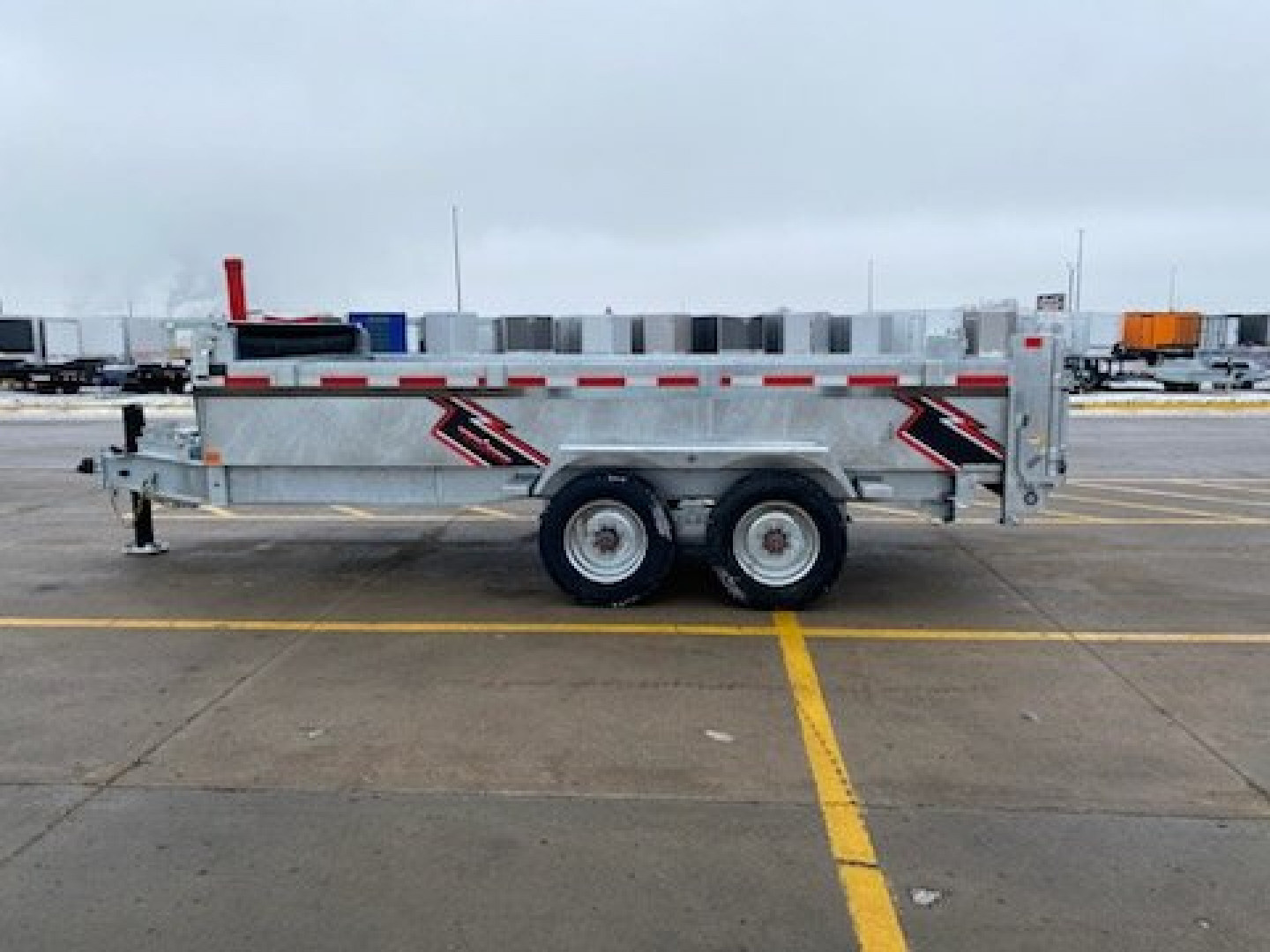 New 2025 TRIUMPH TA82x16-20K Galvanized Dump Trailer