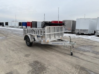 New 2025 Mission 5X8 DUMP Dump Trailer W/Tarp & Ramps
