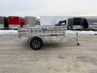 New 2025 Mission 5X8 DUMP Dump Trailer W/Tarp & Ramps