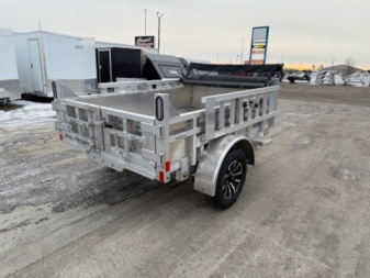 New 2025 Mission 5X8 DUMP Dump Trailer W/Tarp & Ramps