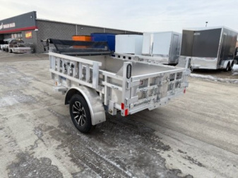 New 2025 Mission 5X8 DUMP Dump Trailer W/Tarp & Ramps