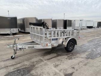 New 2025 Mission 5X8 DUMP Dump Trailer W/Tarp & Ramps