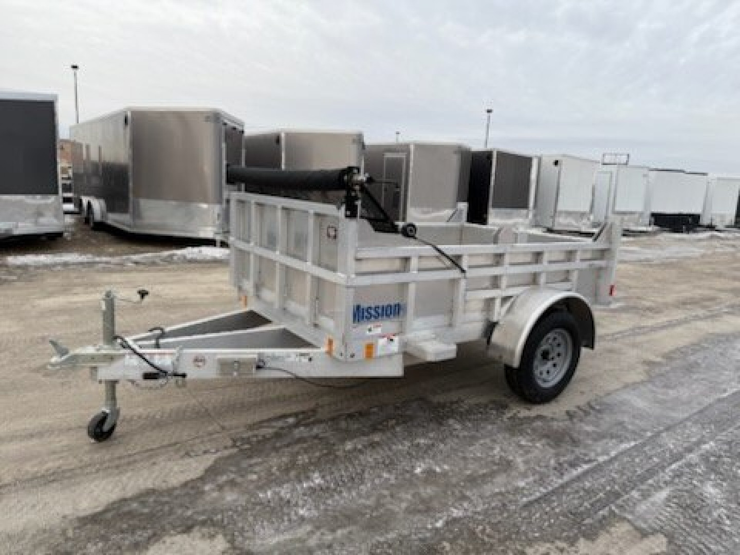 New 2025 Mission 5X8 DUMP Dump Trailer