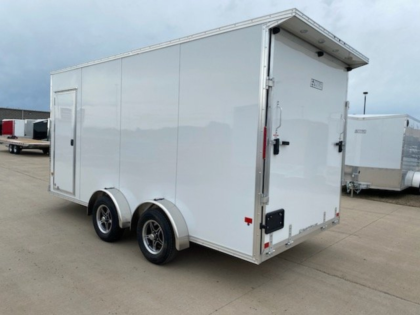 New 2025 EZ HAULER 7.4'X16'+24" ALUMINUM Enclosed Trailer