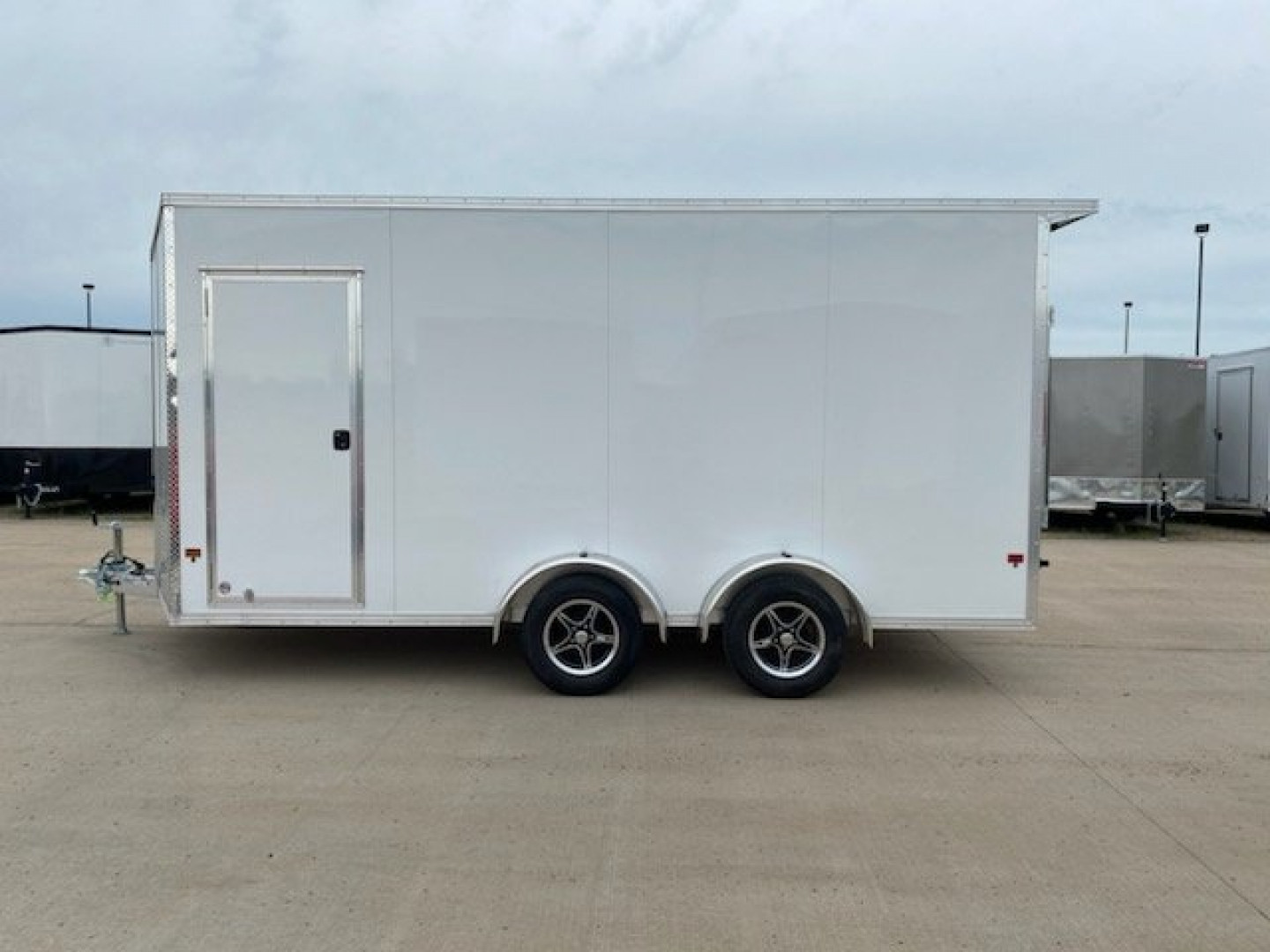 New 2025 EZ HAULER 7.4'X16'+24" ALUMINUM Enclosed Trailer