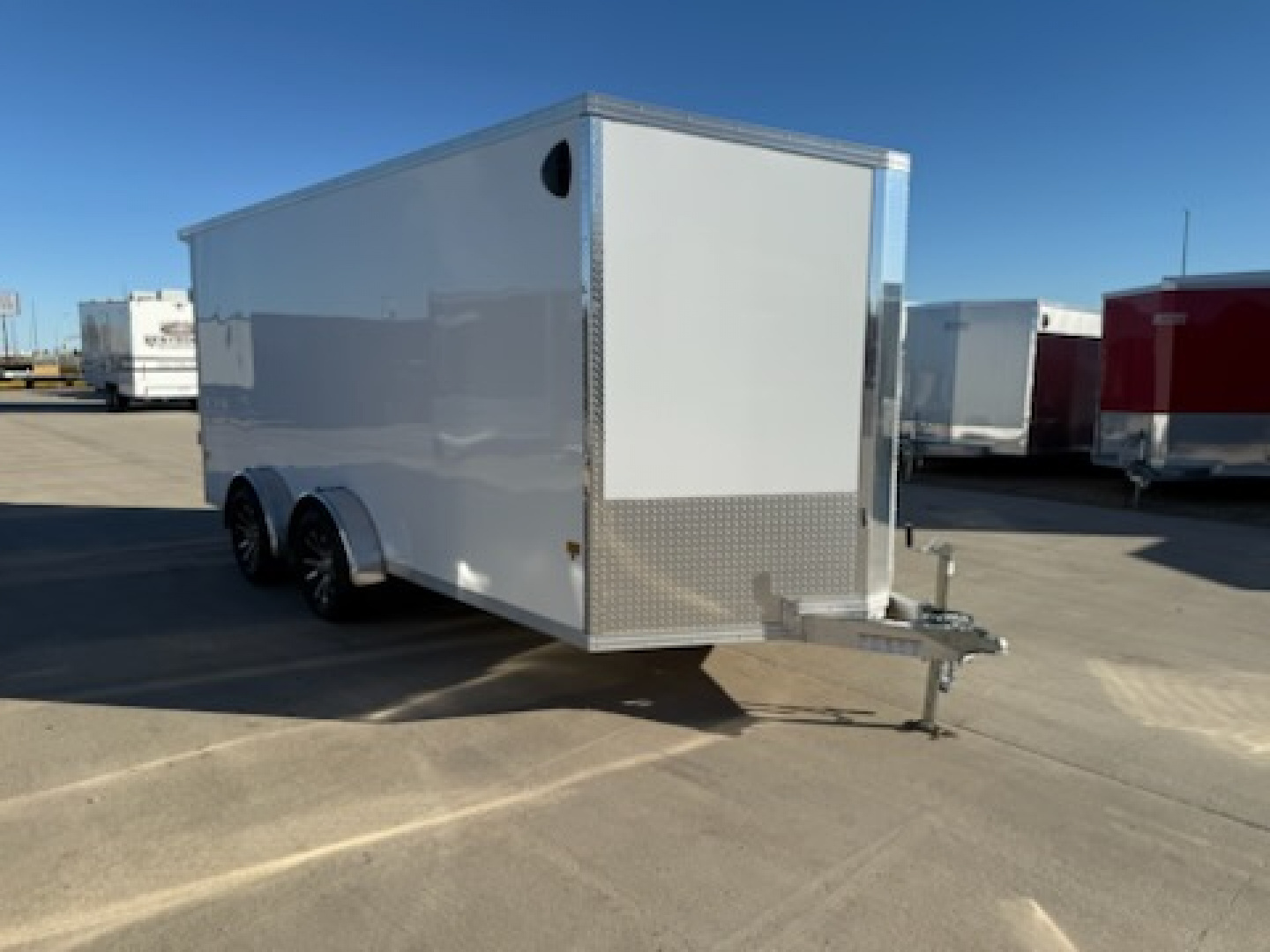 New 2025 EZ HAULER 7.4'X16'+24" ALUMINUM Enclosed Trailer