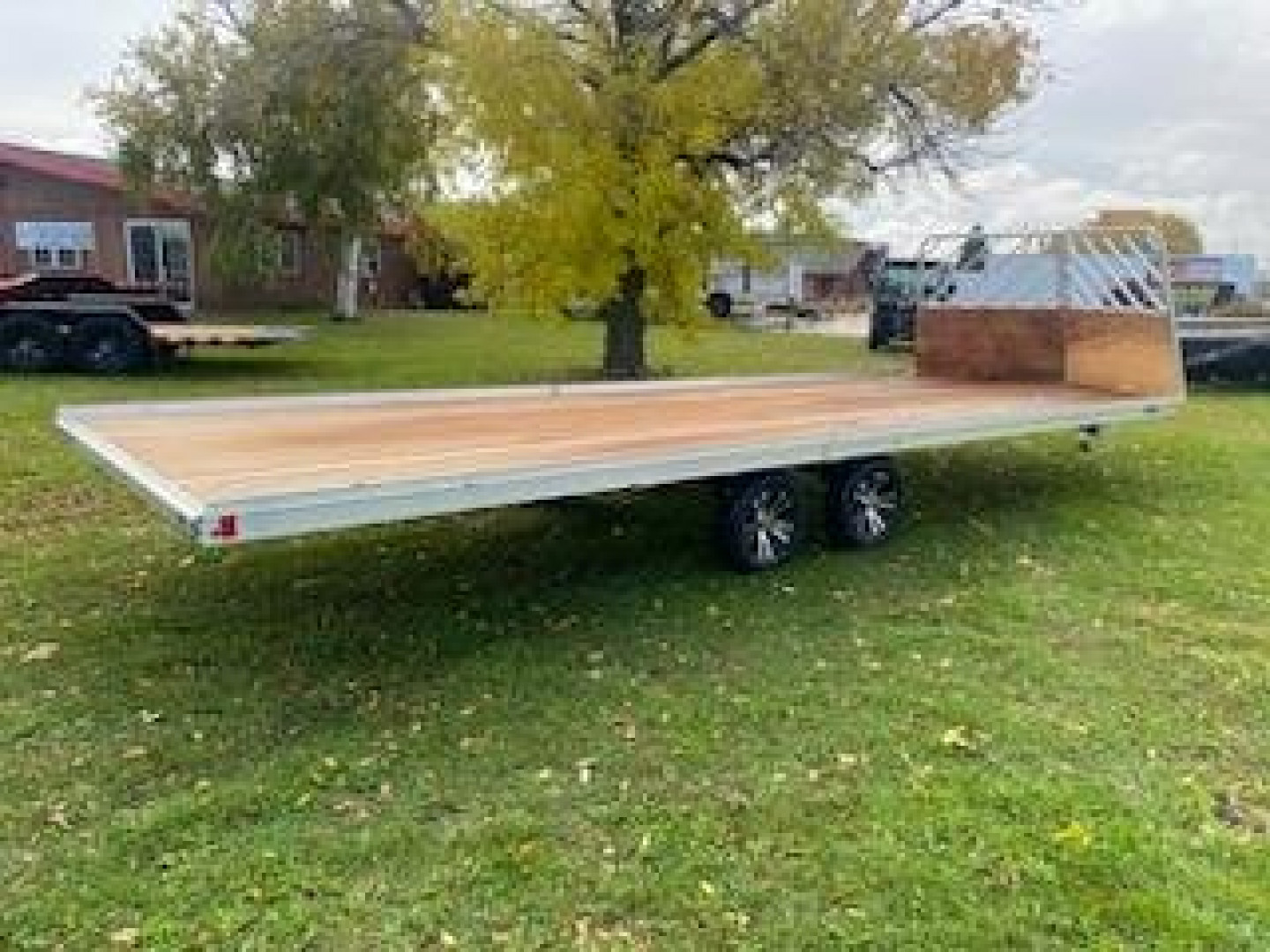 New 2025 Mission 101"X22' Snowmobile Trailer with front Drive Off Salt Sheild and Rear Ramp, Steel Rims