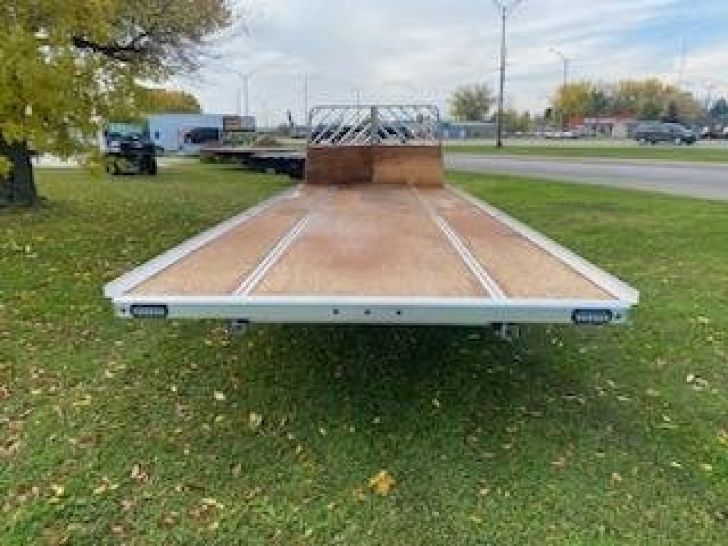 New 2025 Mission 101"X22' Snowmobile Trailer with front Drive Off Salt Sheild and Rear Ramp, Steel Rims