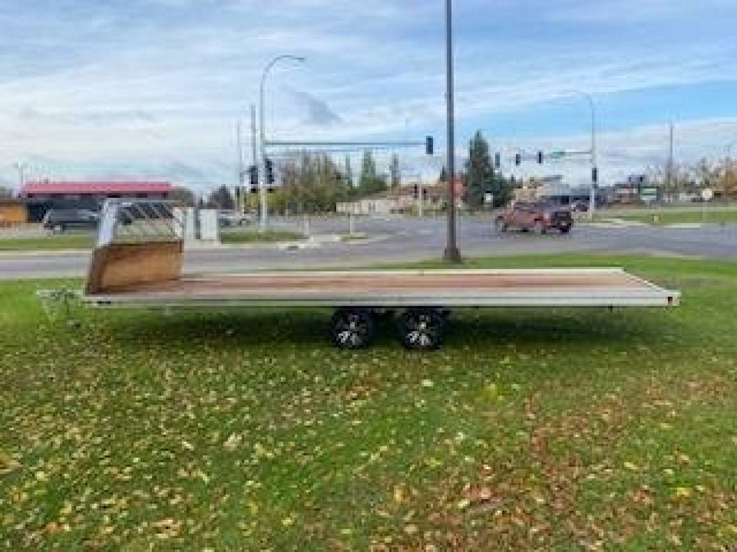 New 2025 Mission 101"X22' Snowmobile Trailer with front Drive Off Salt Sheild and Rear Ramp, Steel Rims