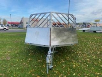 New 2025 Mission 101"X22' Snowmobile Trailer with front Drive Off Salt Sheild and Rear Ramp, Steel Rims