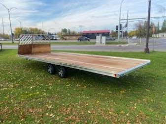 New 2025 Mission 101"X22' Snowmobile Trailer with front Drive Off Salt Sheild and Rear Ramp, Steel Rims